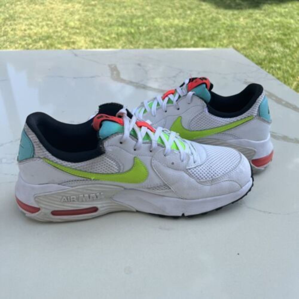 Nike Air Max Excee Women’s Size 9  White Lime Running Shoes CW5606-100 - Picture 8 of 10